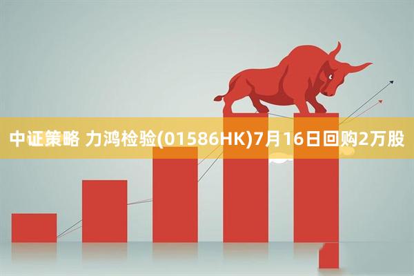 中证策略 力鸿检验(01586HK)7月16日回购2万股